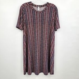 BCBGeneration Multicolor Striped Swing Dress